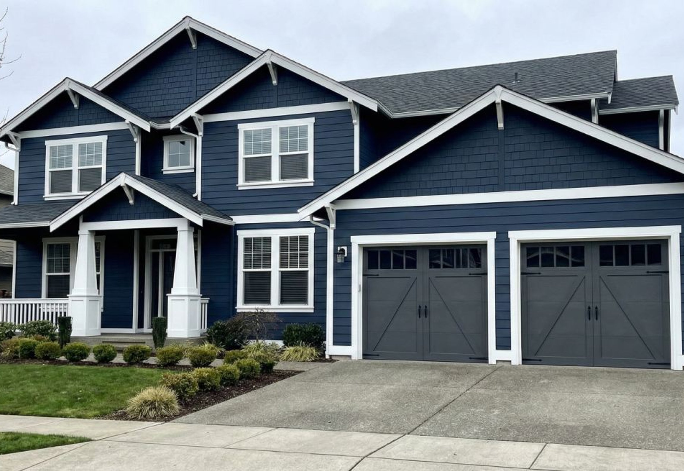 freshly painted home